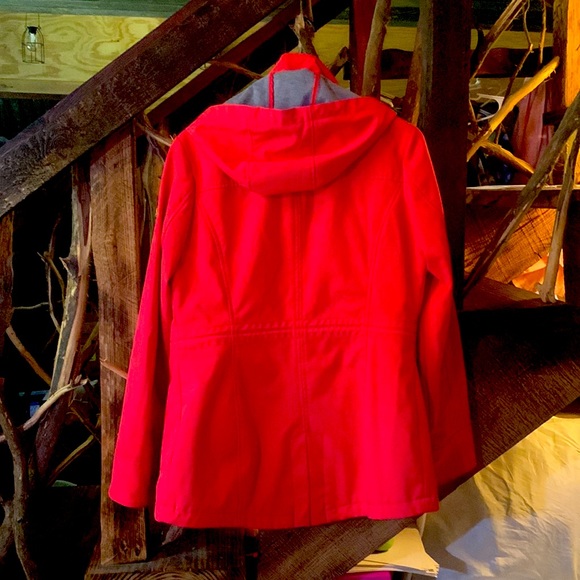 Michael Kors weather resistant jacket, size small, color coral. - Picture 2 of 6